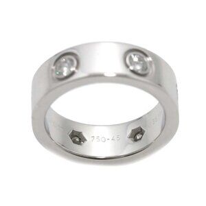 Cartier Love Full Diamond Ring 18K WG 750 size45 3.25(US) 90287824